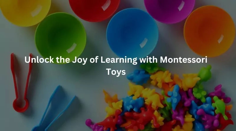 Unlock the Joy of Learning with Montessori Toys