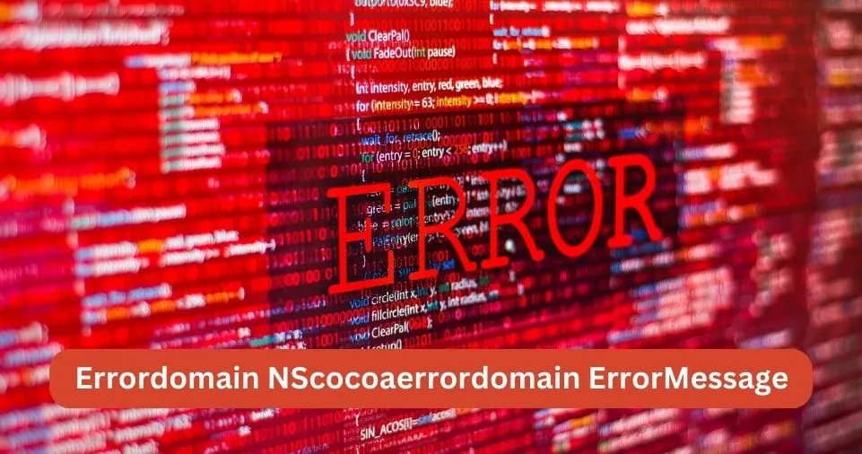 Errordomain NScocoaerrordomain ErrorMessage